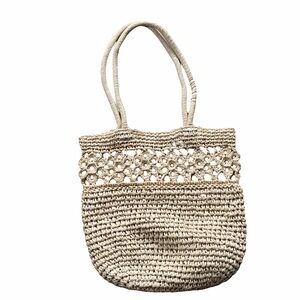 LC LAUREN CONRAD Woven Tote Bag